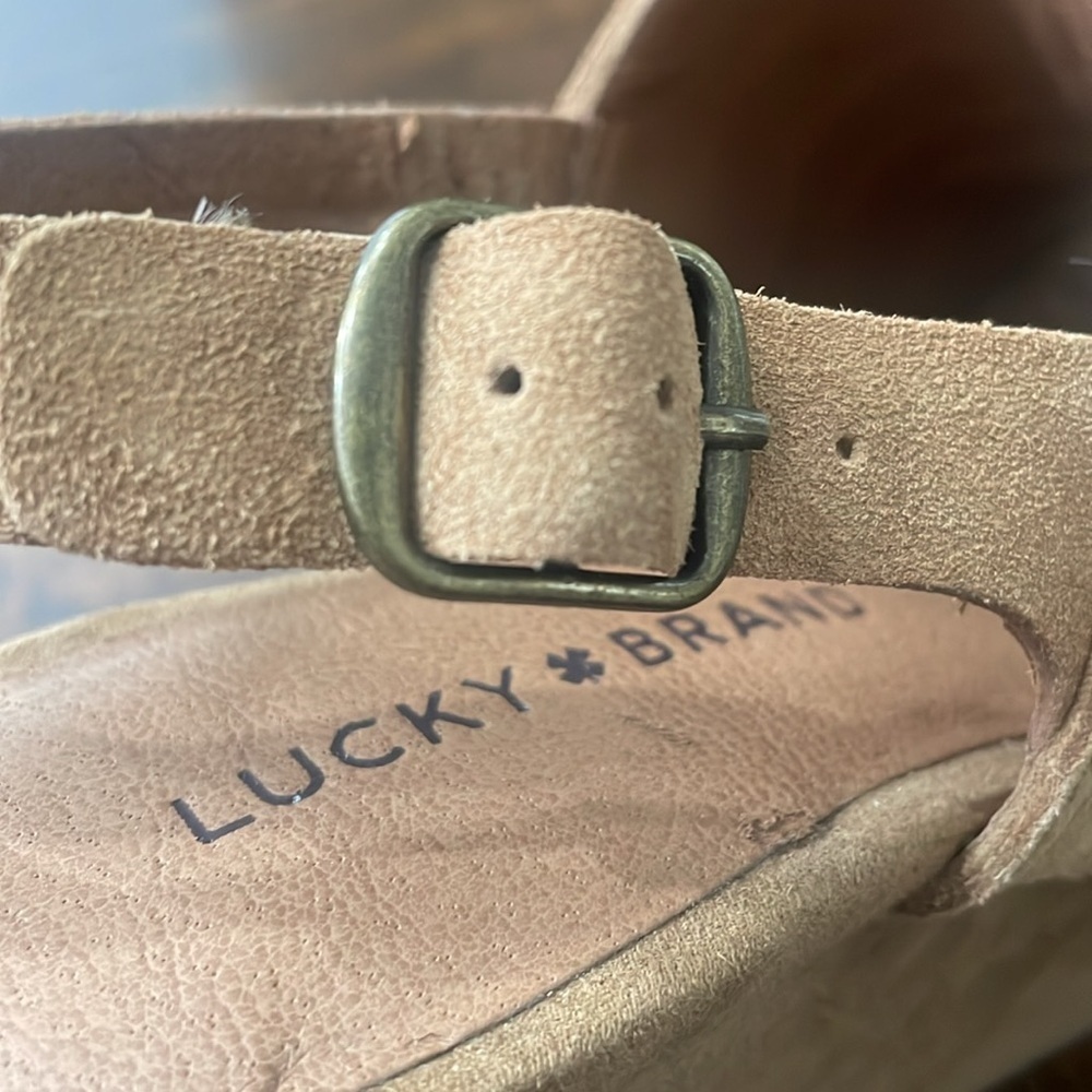 LUCKY BRAND Jeena Fringe Suede Wedges - Picture 12 of 16